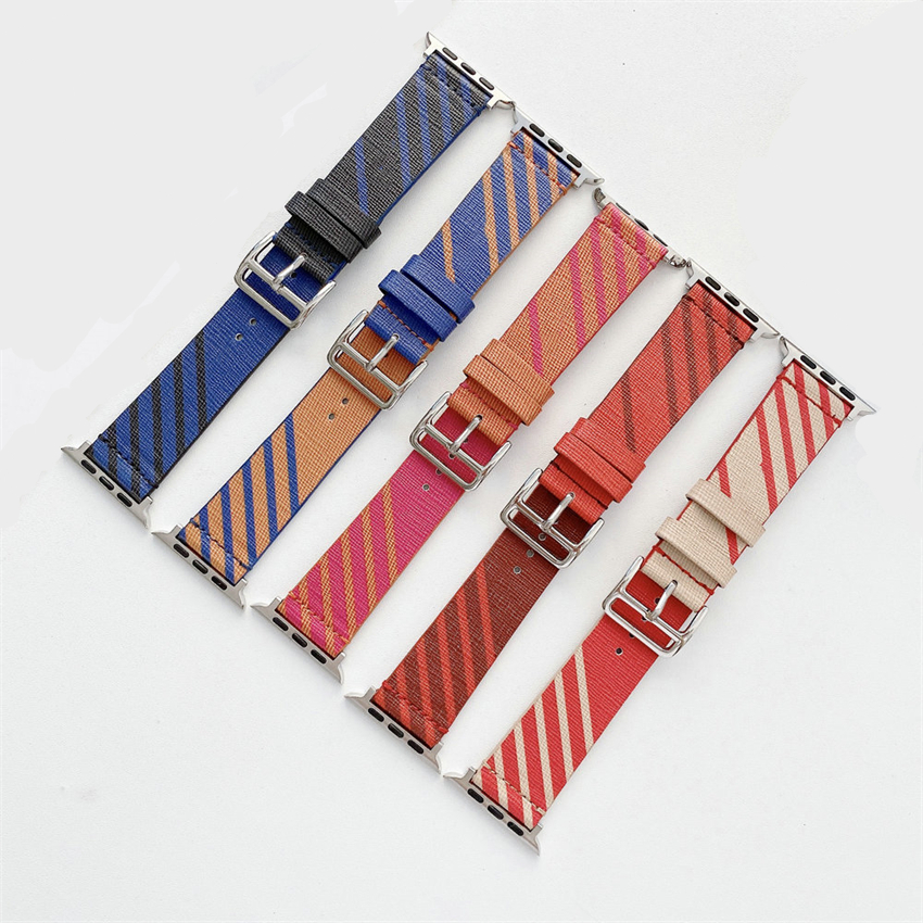 Leather Straps WatchBands For Apple iWatch Luxurys Designers H Brand 8 9 4 5 6 7 40MM 41mm 49mm 38MM 42mm 44mm 45mm Band Watch Bands Smart Straps