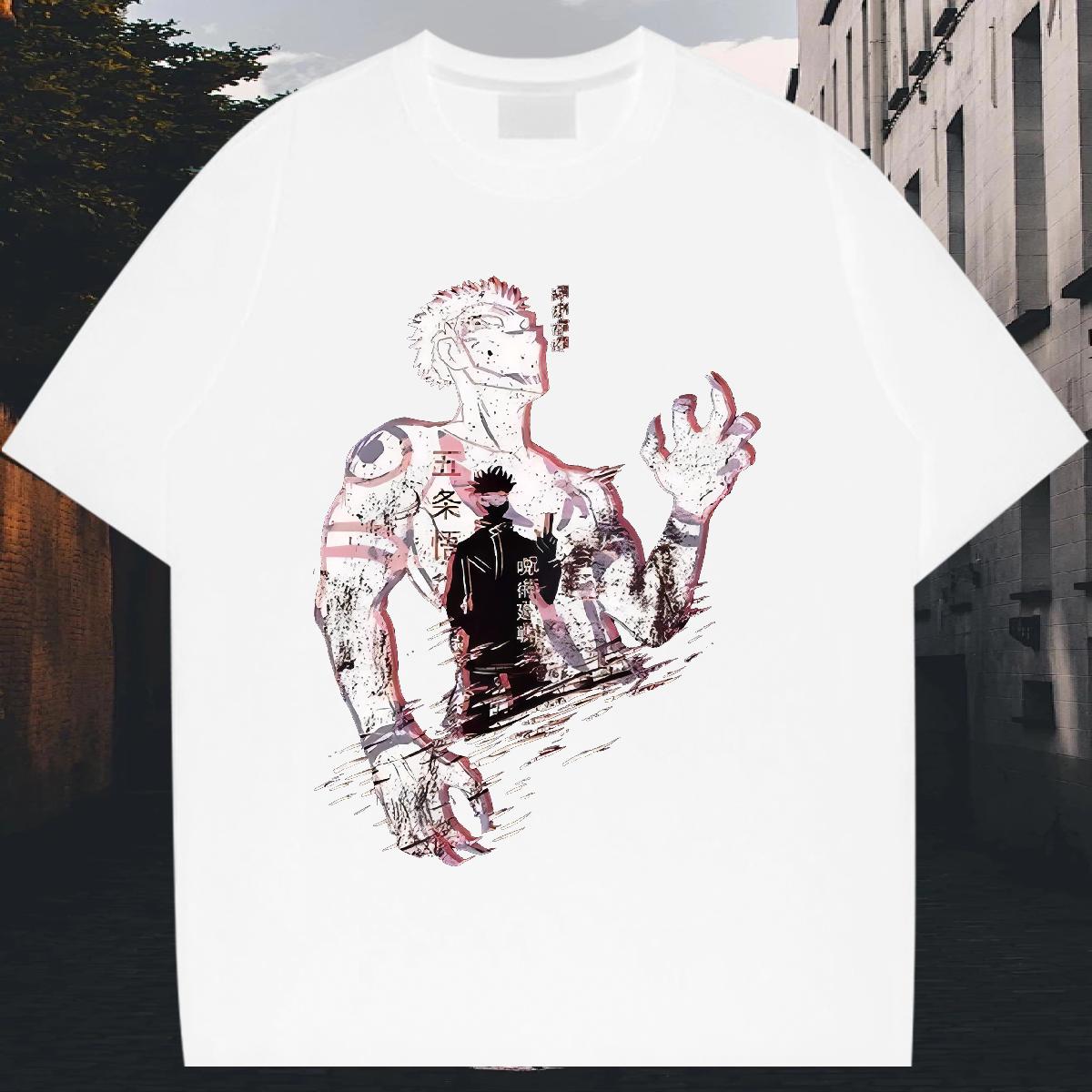 2024 Designer Men T Shirts Asian Size Mens Tshirts Anime Printing Street Breathable Crew Neck Unisex Tees