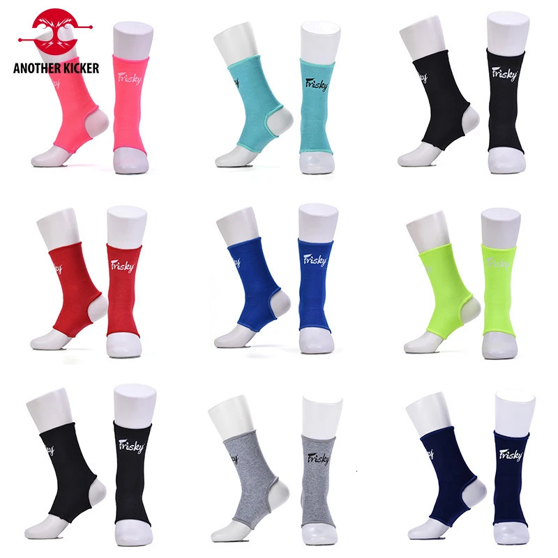1 Pair Muay Thai Ankle Support Brace Foot Protector Boxing Anklet Adult Kids TKD Kickboxing MMA Fight Sport Training Socks Guard 240603
