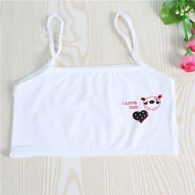 Camisole Camisole 3 pieces of womens thin belt cotton lingerie summer vest style small sling bra 7-14 years of training bra WX5.31