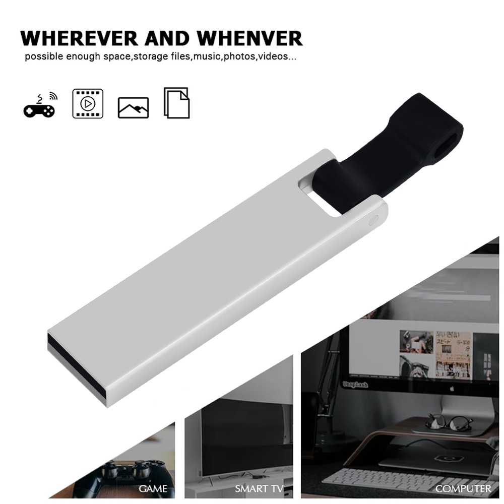 USB 2.0 Flash Drives 128GB 64GB 32GB 16GB 8GB External Storage Pendrives Metal Thumbdrive Memory Stick Usb Stick for PC/Laptop
