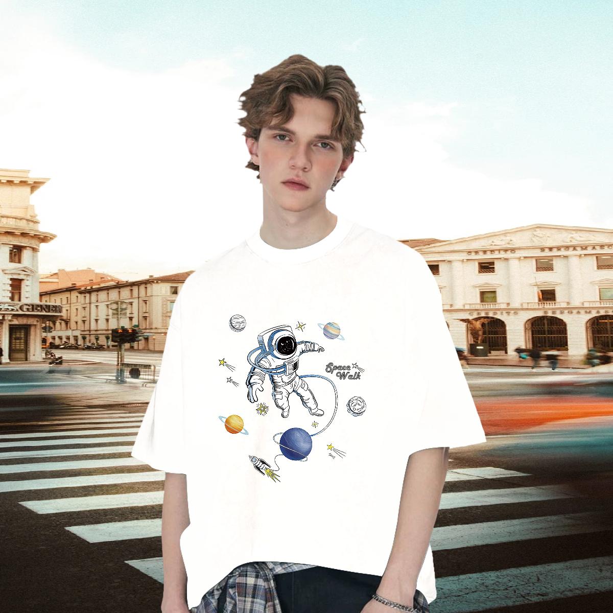 Comfortable Men T Shirts Beach Cotton Breathable Mens Tshirts 2024 DIY Printed Polos