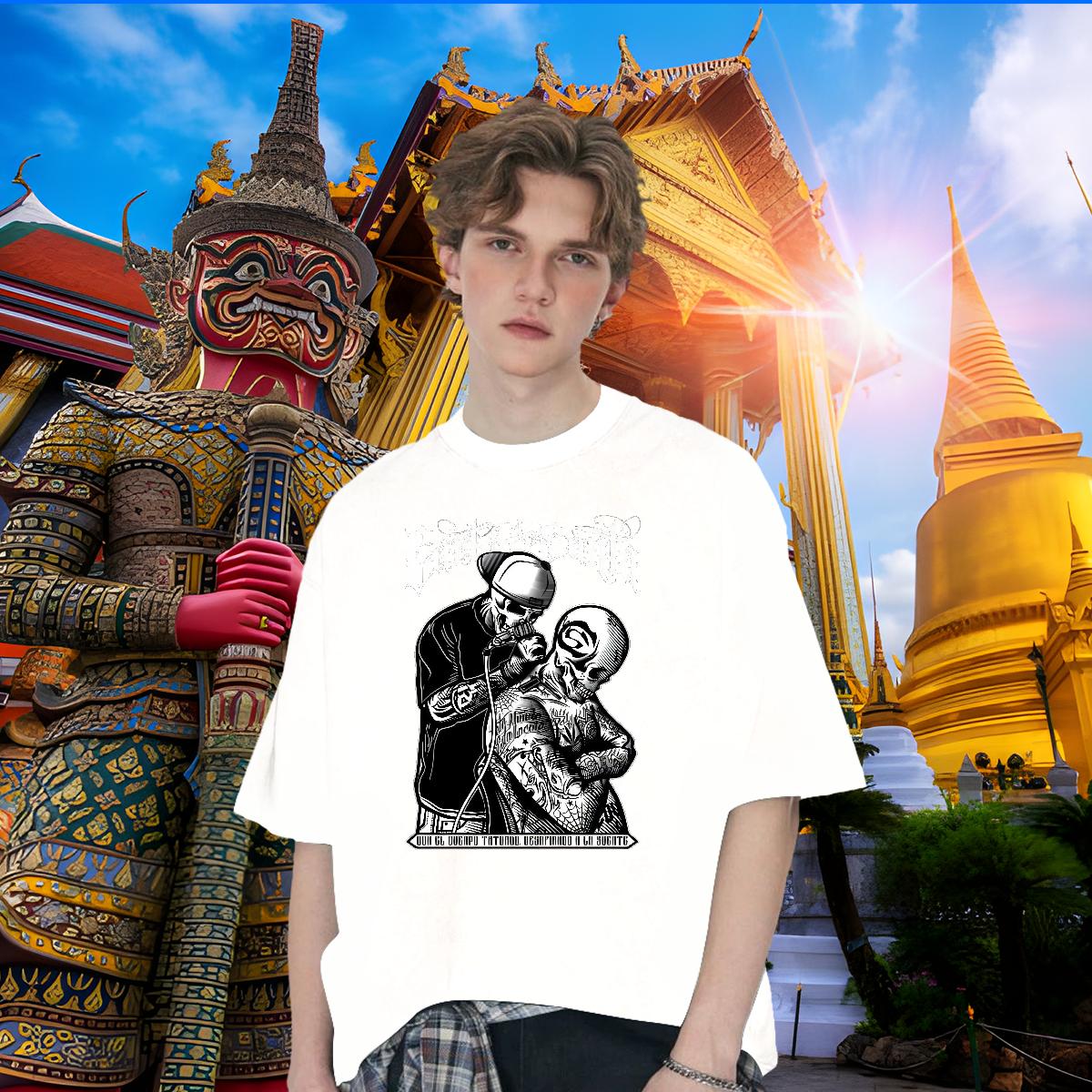 Cool T Shirt For Man Outdoor O-Neck Short Sleeve Cotton Tshirts Customized White Plus Size Clothings