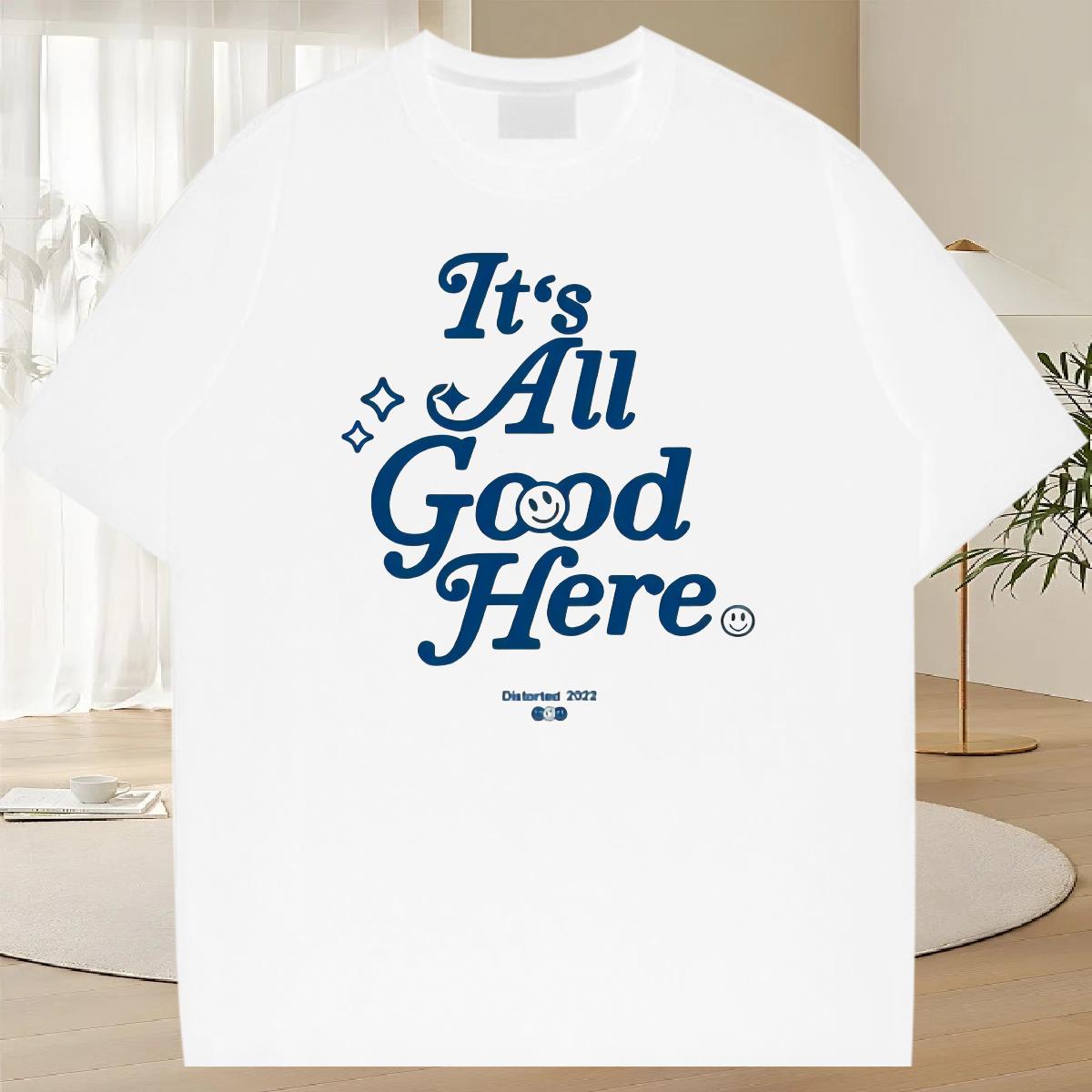 Classic Men Clothes T-Shirt 180g Cotton High Street Hip Hop T-Shirts for Men Cartoon Printing S-3XL Brand Top Tees