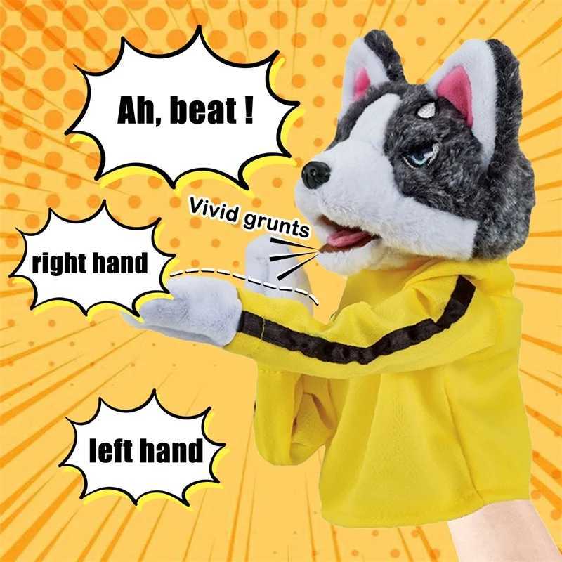 Husky Wrestling Stuffed Animal Figure Perfect Kids' Playtime Companion