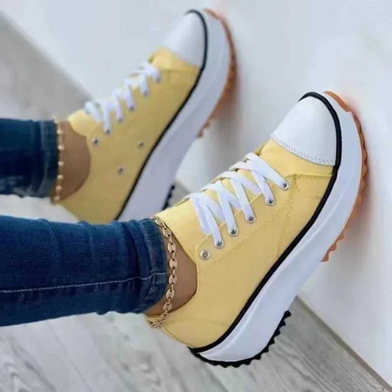 New Women Designer Platform Sneakers Woman Canvas Breathable Tennis Shoes Femlae Fashion AntiSlip Casual Sports ShoesL464