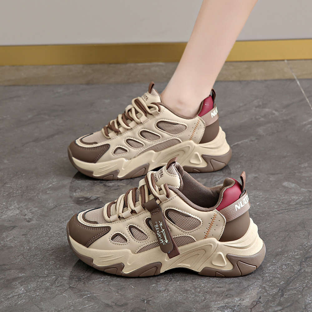 Chunky Sneakers for Women Lace Up Platform Dad Walking Shoes Casual Fashion Running Sports Shopping Tennis ddmythur