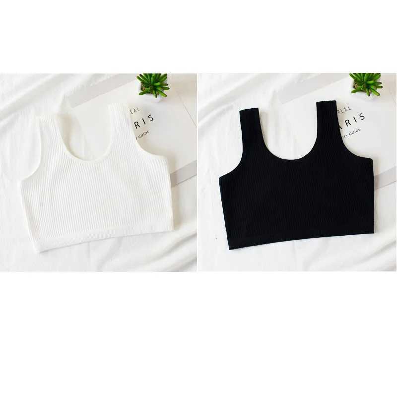Camisole Camisole 2Pcs/Lot Girls Training BraTeenage Underwear Vest Adolescente Underwear Puberty Clothing 8-14Year WX5.31