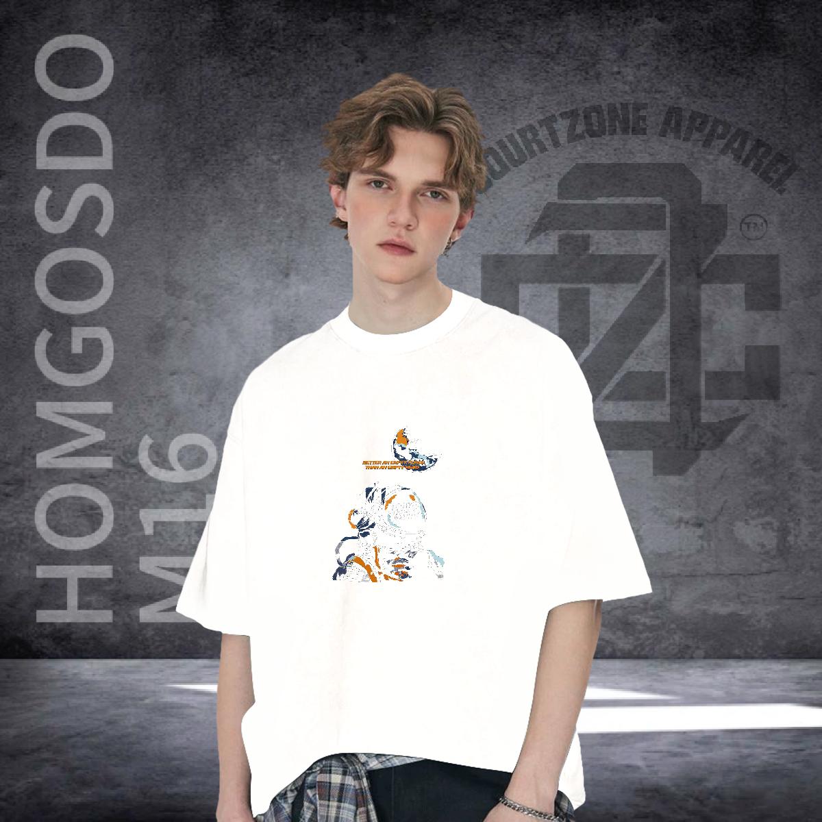 Customized T-Shirts DIY Anime Men Tees Beach Breathable Crew Neck Cotton Popular Top Tees