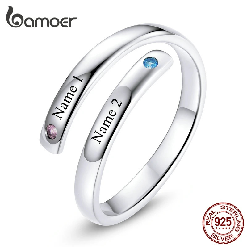 925 Sterling Silver Letters Custom Made Open Ring Charm Custom Made Gift for Women Jewelry DIY Making 14 Characters Only 240530