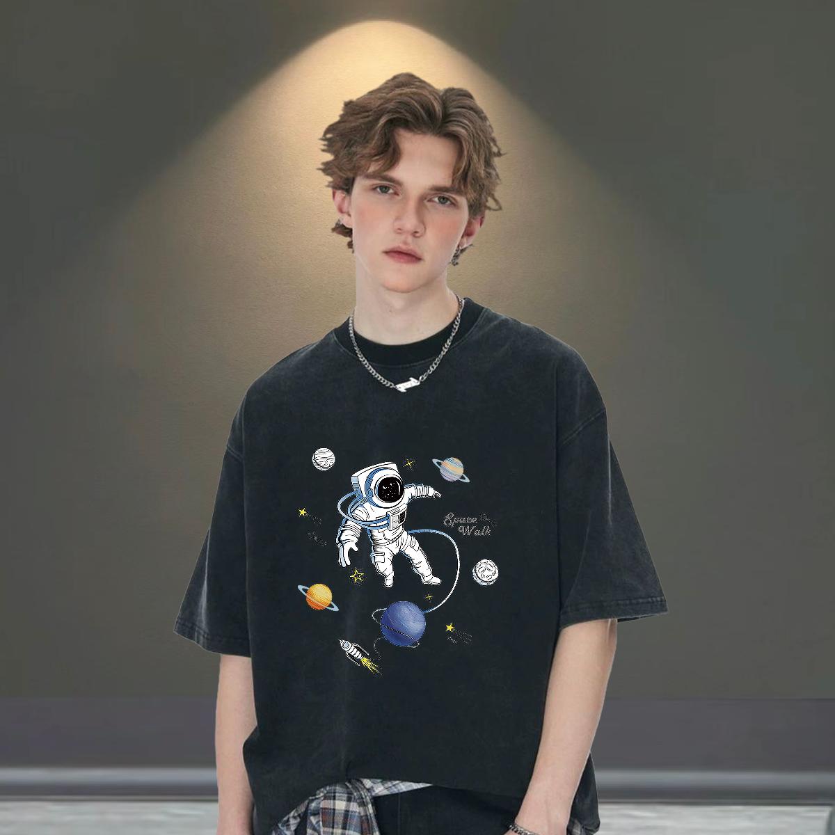 Cool Men T Shirts Home Outdoor Crew Neck Cotton Men Tshirts Classic Casual White Plus Size Tees