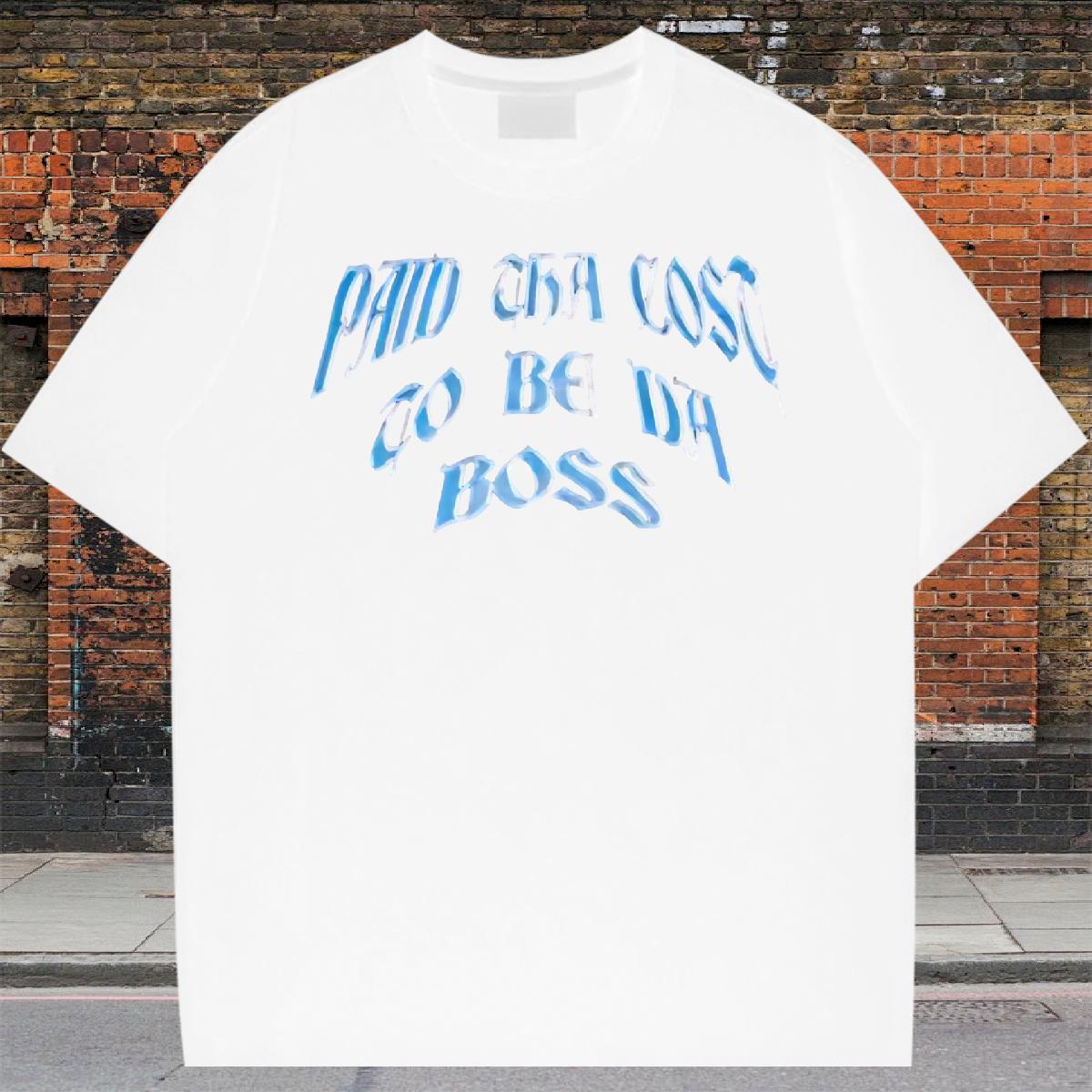 Designer Men Tops Tees Cotton Breathable Short Sleeve Street Wear Man T Shirts Floral Print DIY Customized Top Tees