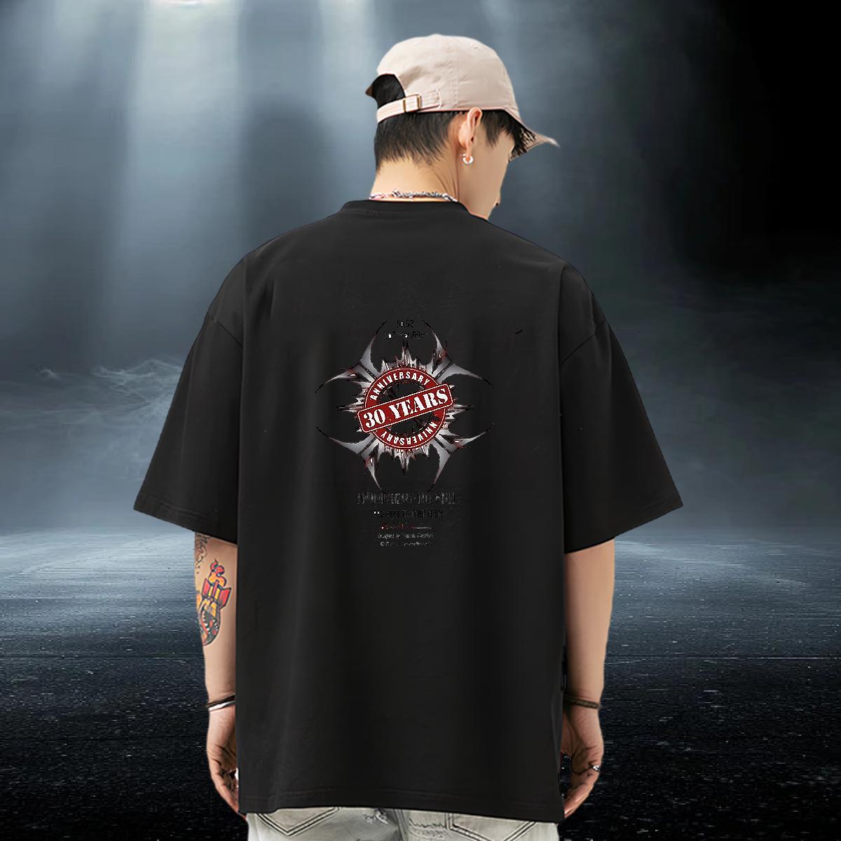 Comfortable Men Tops Tees Breathable Short Sleeve High Street Hip Hop T-Shirts for Men Plus Size Cartoon 2024 Polos