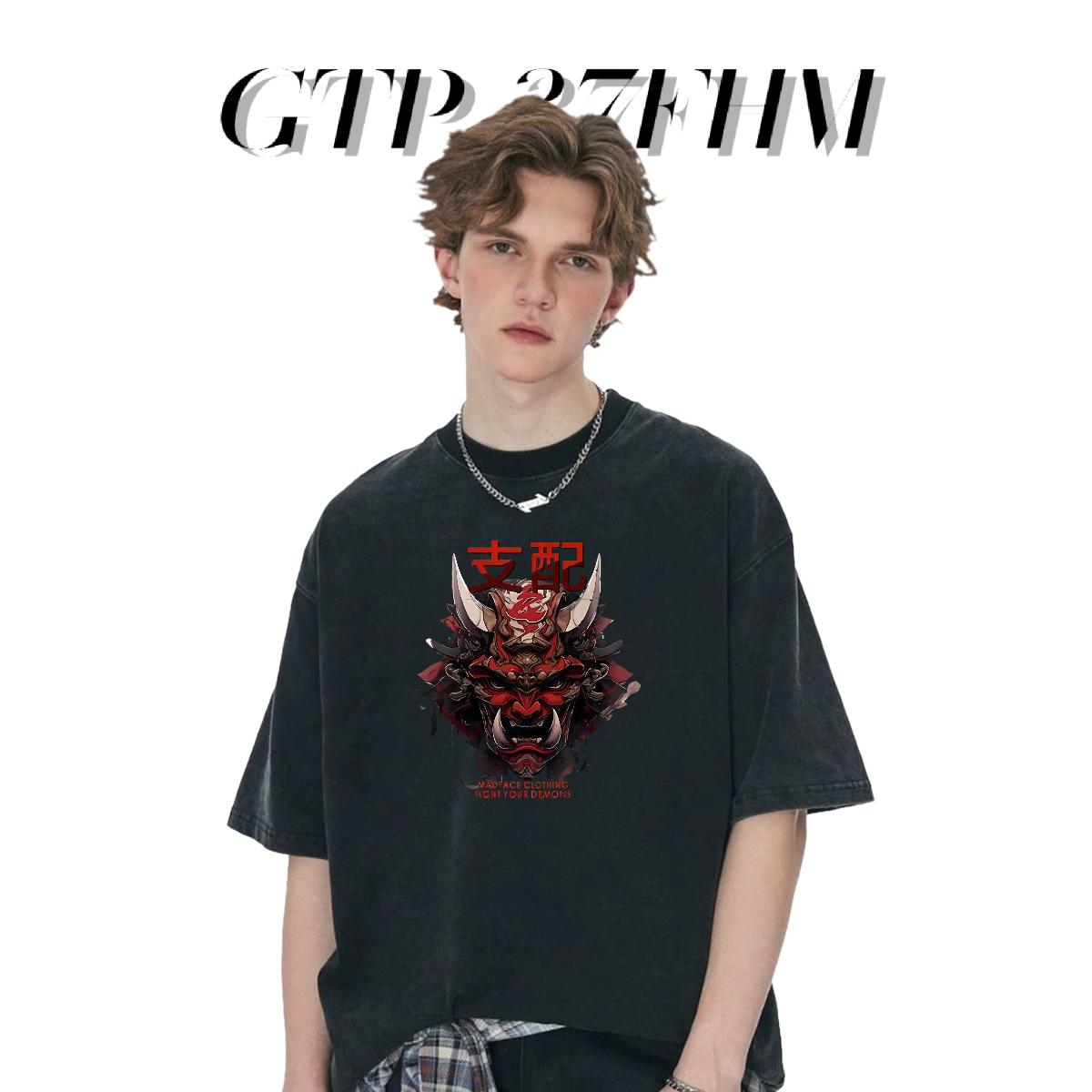 2024 Men T Shirts Oversized Hip Hop Tshirts 180g Cotton Loose Clothings