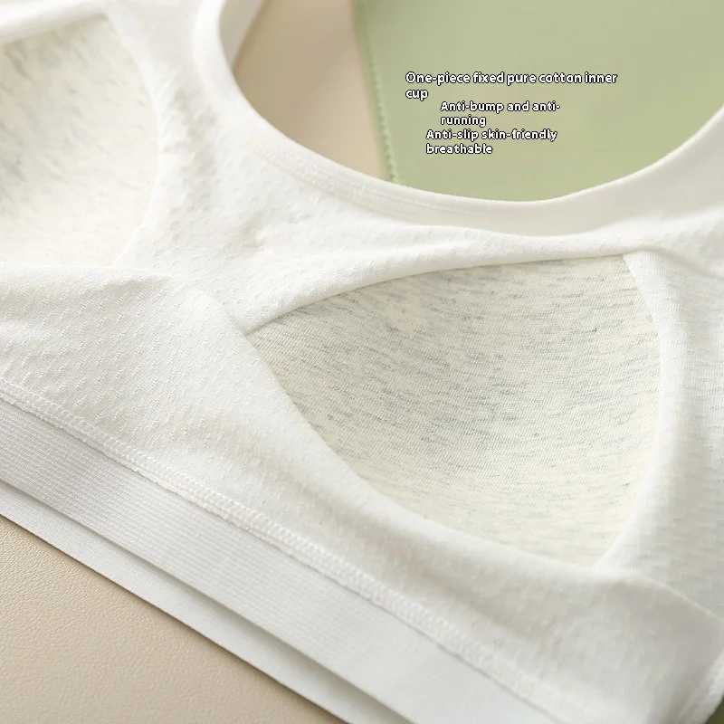 Camisole Summer New Cotton Girls Puberty bra lace development anti glare youth high school underwear WX5.31OP4T
