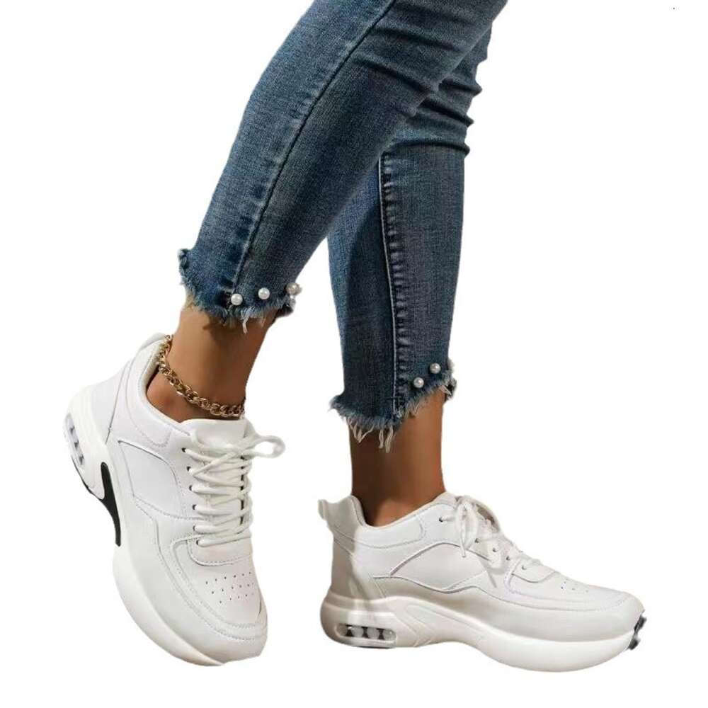 Ddmytiger Ddmytiger Breathable Lace Up Sneakers Women S Vulcanized Sports Running Shoes Blocking Platform Loafers