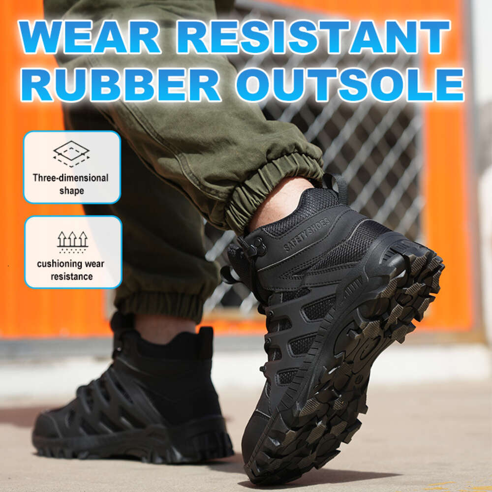 Anti-stab Men Steel Toe Puncture Proof Breathable Safety Sneakers Man Construction Work Shoes Male Boots 8466c