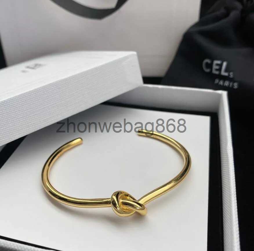 Bangle Simple Designer Knotting Bracelet Bangle Wristband Cuff for Women Mens Bracelets Fashion Gold Silver Bracelet Jewelry High Quality Wedding Lovers Gift J240