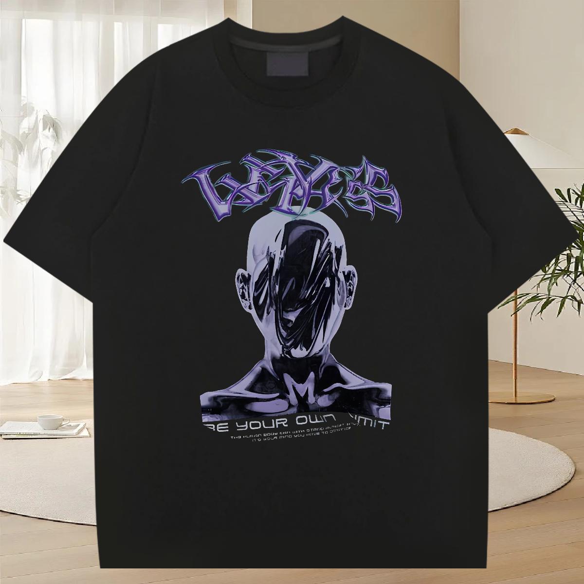 Cool Men Clothes T-Shirt O-Neck Short Sleeve Cotton Hip Hop T Shirts Men Floral Print Classic Casual Tees