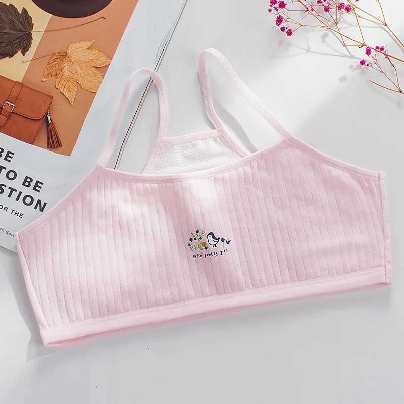 Camisole Camisole Teenage Girl Breathable Teenager Brassiere Cotton Girls Bra Soft Teen Bra Lingerie Underwear 7-14T Girls Underwear WX5.31