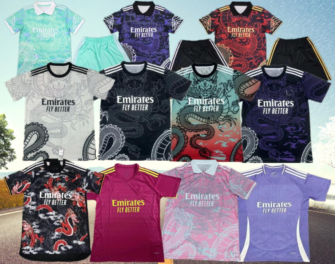 2025 2026 Reals BELLINGHAM VINI JR Madrids soccer jerseys Tchouameni 25 26 football shirt CAMAVINGA ALABA Rodrygo men and kids kit uniform Chinese dragon