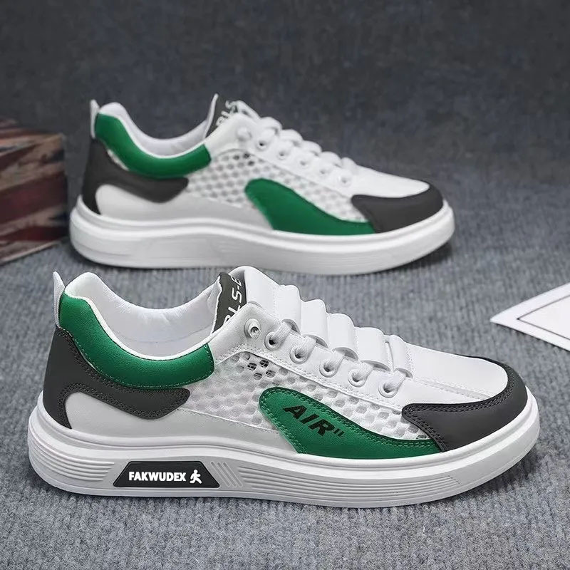 Luxury designer shoes in black and white 2024 Trendy Breathable Summer Super Light Net Deodorant Men'S Sports Trend All Match Casual Running Shoe
