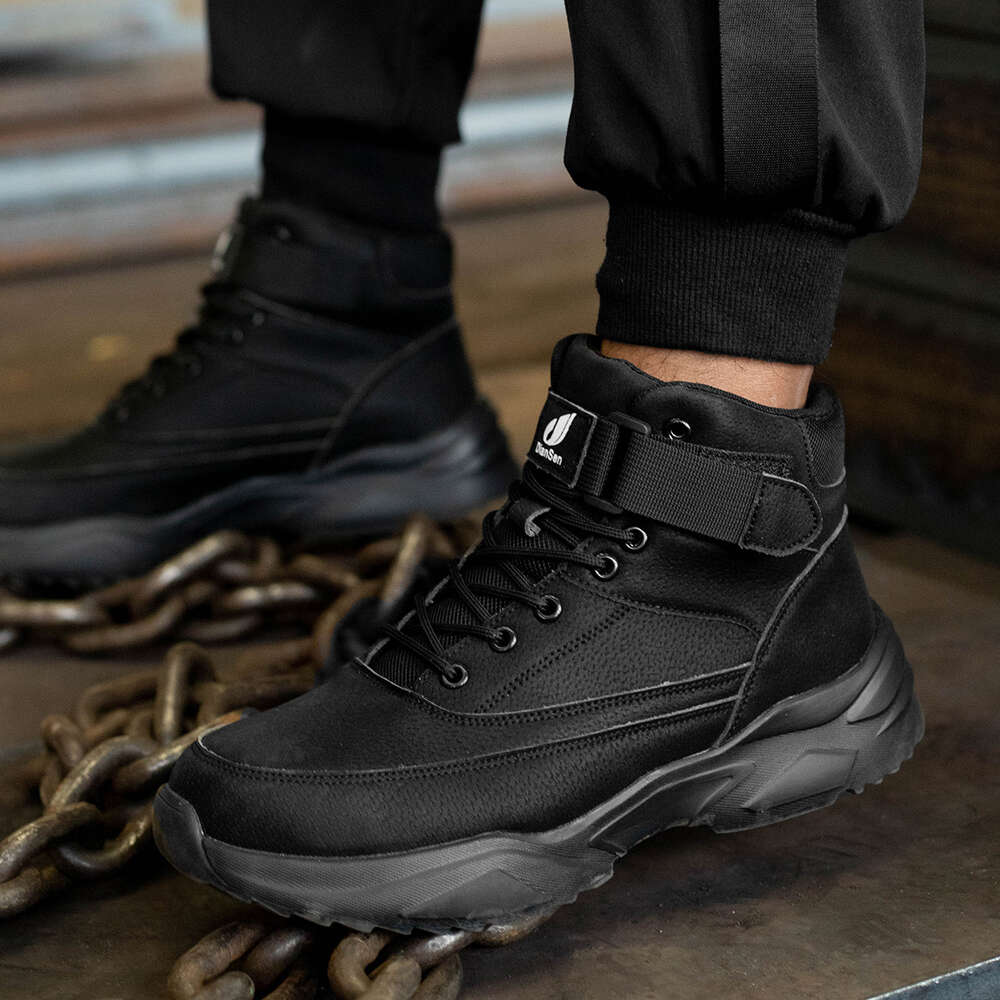 Construction Indestructible Steel Toe Cap Boot Safety Men Leather Non Slip Boots Work Shoes