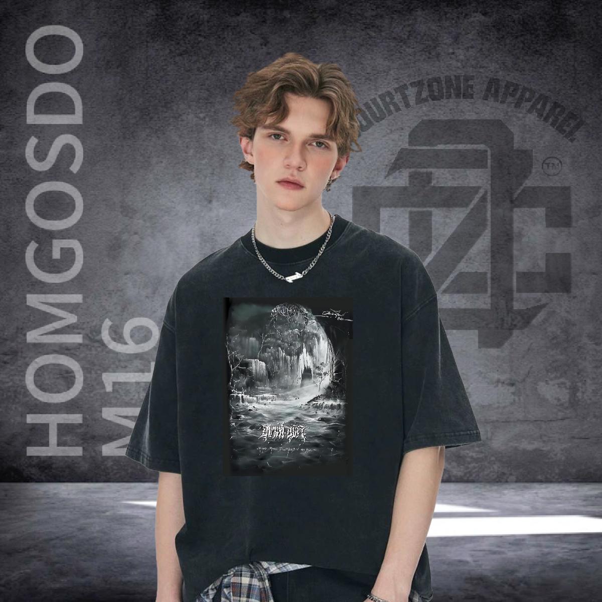 Wholesale Mens T Shirts DIY Logo Street Men Tshirts Breathable Short Sleeve Classic Clothes