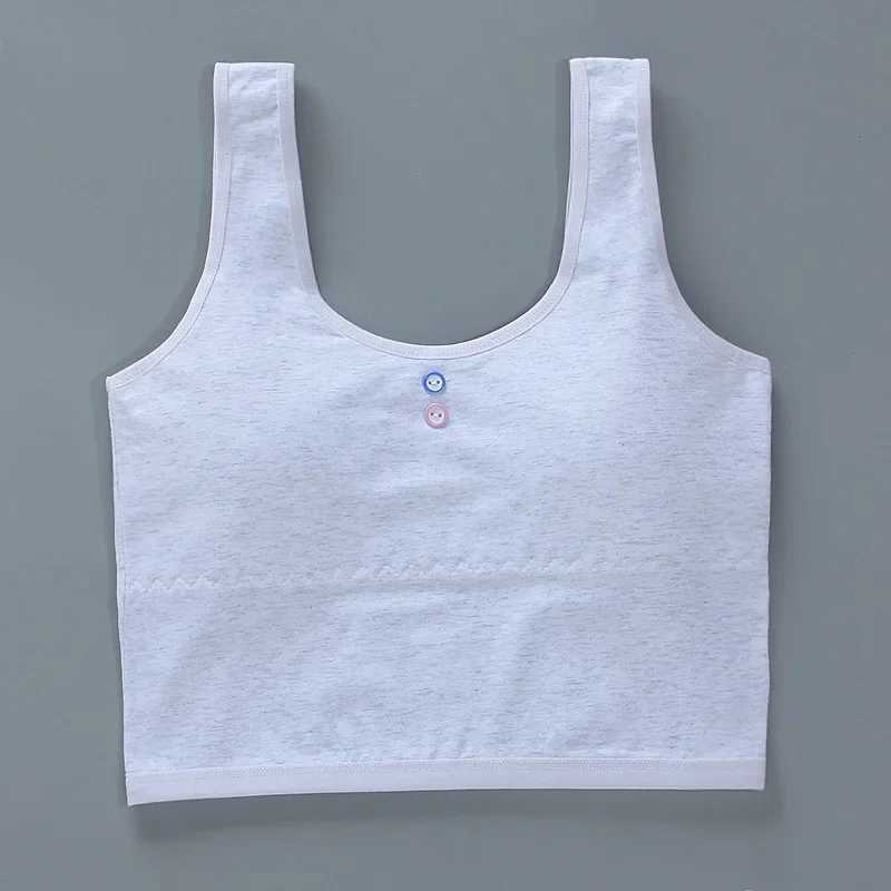 Camisole Camisole Girls training Bra s Cotton Bras New rens Solid Color Clothing Sport Wireless Puberty Teenagers Underwear WX5.31