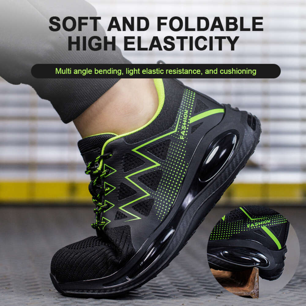 Steel Toe Cap Working Boots Sneakers Lightweight Safety Work Men Women Breathable Construction Shoes 97f26