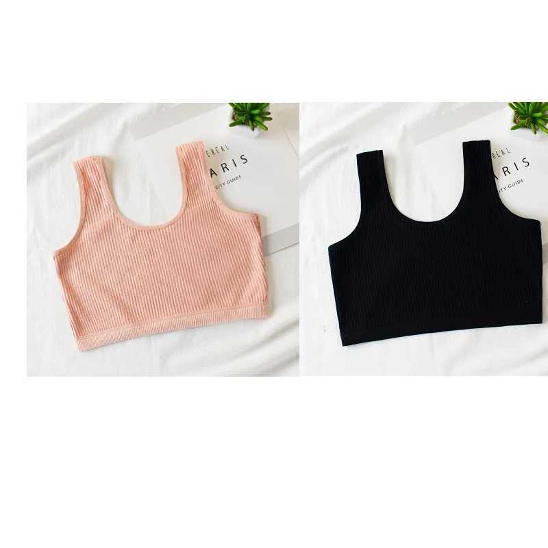 Camisole Camisole 2Pcs/Lot Girls Training BraTeenage Underwear Vest Adolescente Underwear Puberty Clothing 8-14Year WX5.31