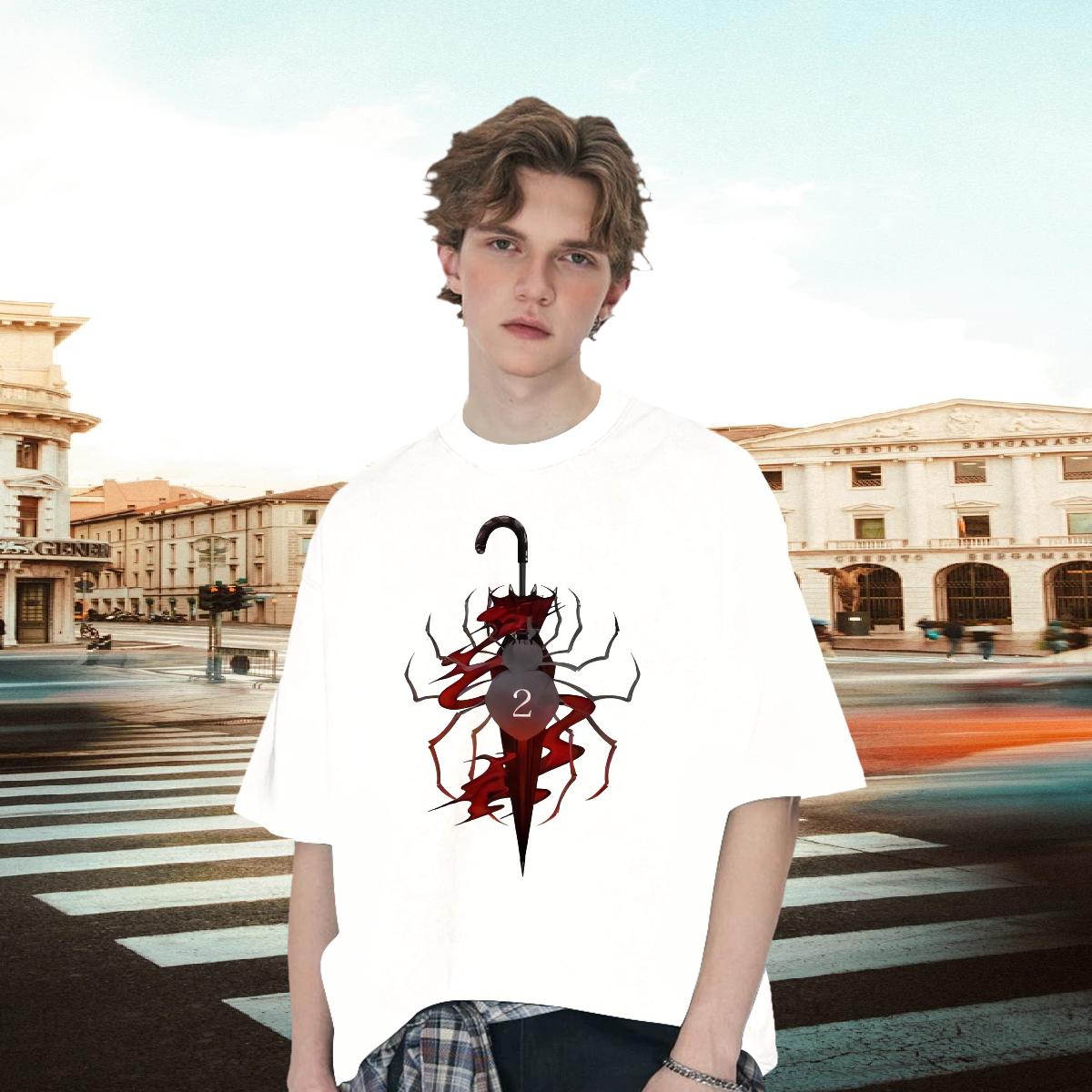 Loose Mens Tshirts Round Neck Short Sleeve Hip Hop Men T Shirts Customized Print Wholesale Top Tees