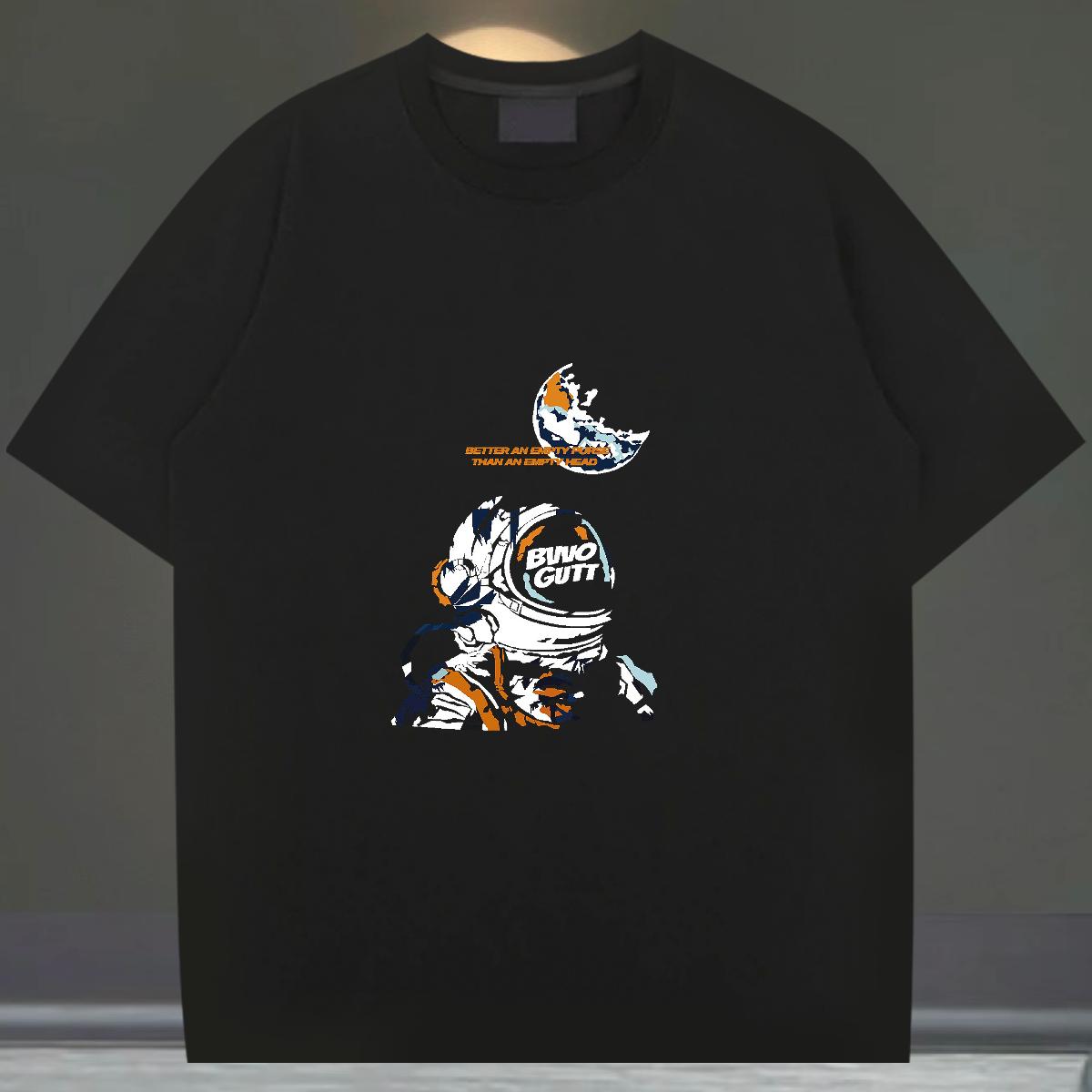 Cool T-Shirts for Men Casual Short Sleeve Cotton O-Neck Men Tshirts DIY Customized Cartoon Print Tees Shirts