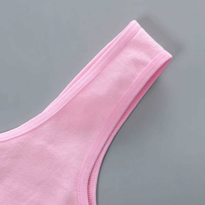 Camisole Camisole 2 pieces/batch training bras vests cotton spandex big girl sports and youth underwear 9-14 years WX5.31