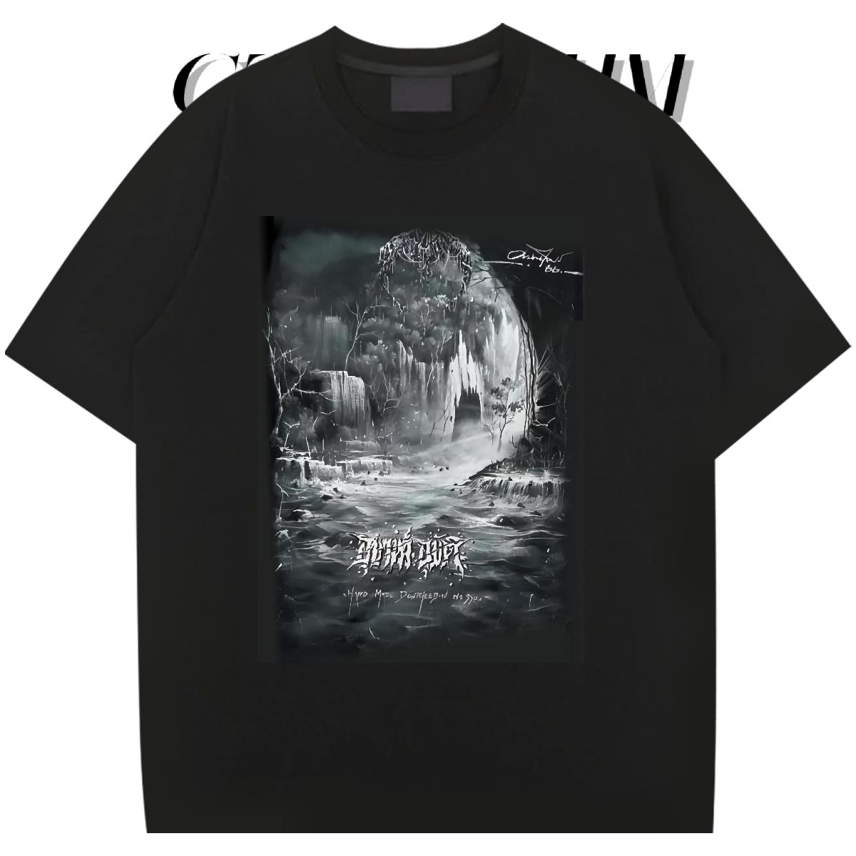 Classic T Shirt For Man DIY Logo Street Casual Men Tshirts Round Neck Short Sleeve Wholesale Tops Tees