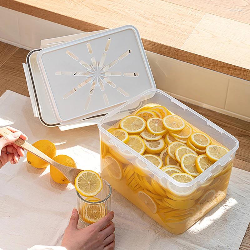 Storage Bottles 4/5L Pickle Jar Leakproof Fermentation Container For Gherkin Sauerkraut Kimchi And