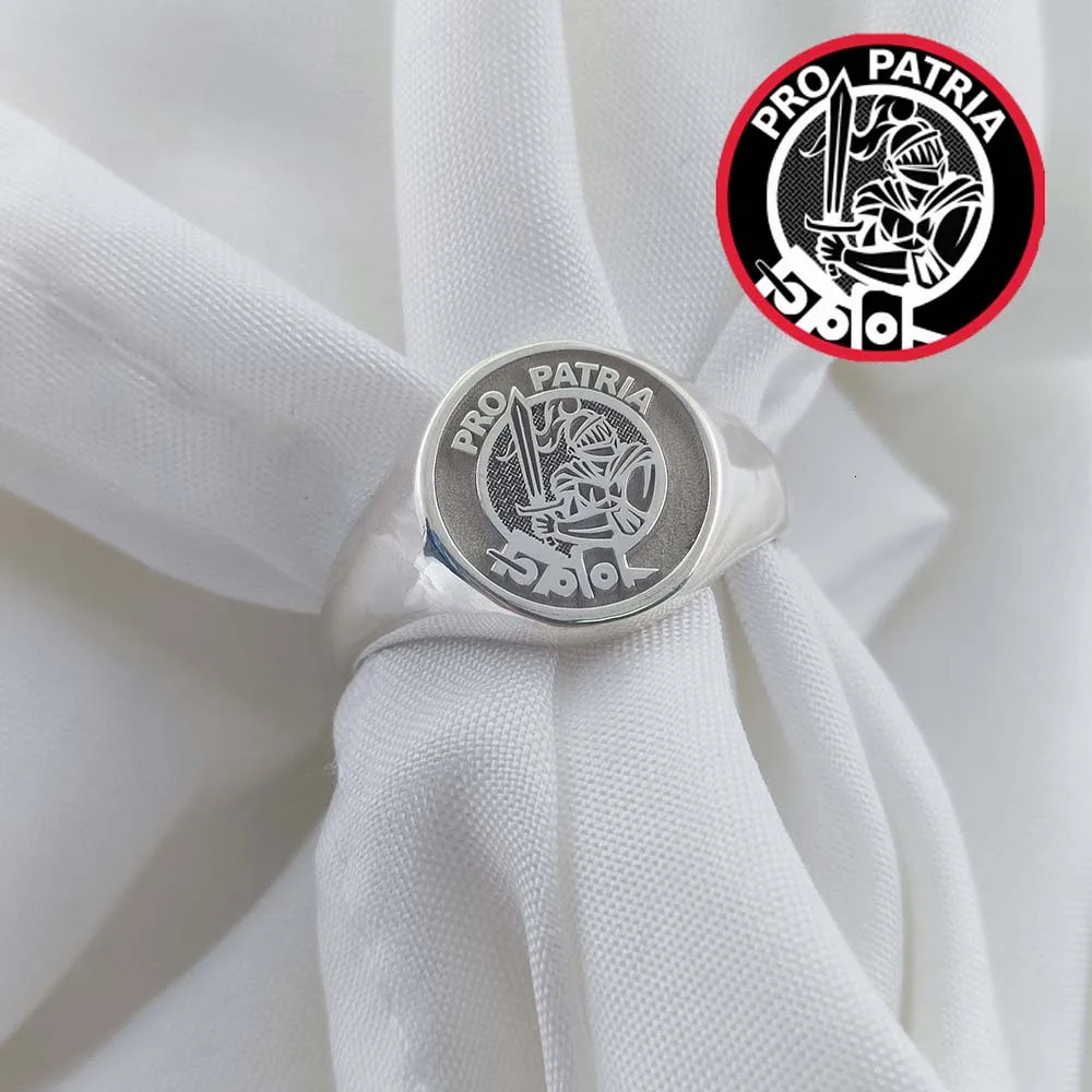 Wholesale 925 Solid Silver Engraved Name 13mm Ring Customized 3D or Flat Engrave Name Po Round Ring Signet Rings For Cindy 240530