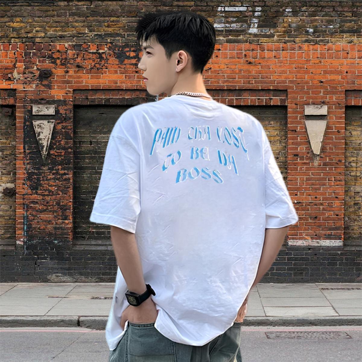 Designer Men Tops Tees Cotton Breathable Short Sleeve Street Wear Man T Shirts Floral Print DIY Customized Top Tees