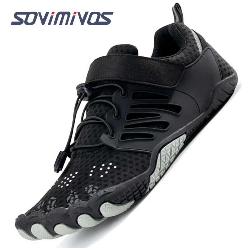 Men's Cross Trainer Minimalist Barefoot Shoes Zero Drop Sneakers Wide Toe Box | Upgrade Stability Knitted Sandals for Womens