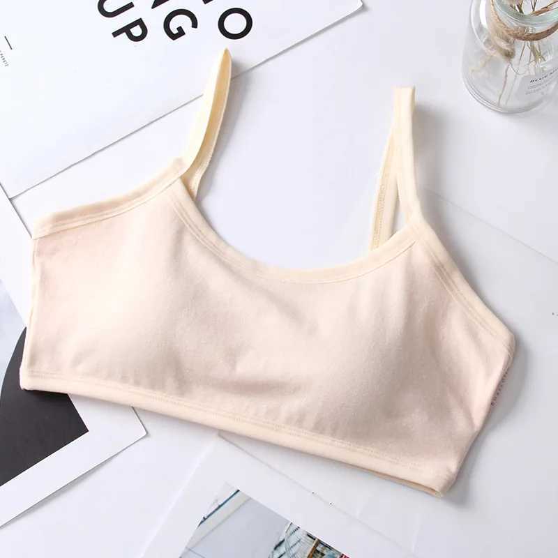 Camisole Womens Tanks Camis Girls Underwear Cotton Sport Training Bra Teenagers Girls Sling Small Vest Underwear Soft Breathable Teen Bras WX5.31