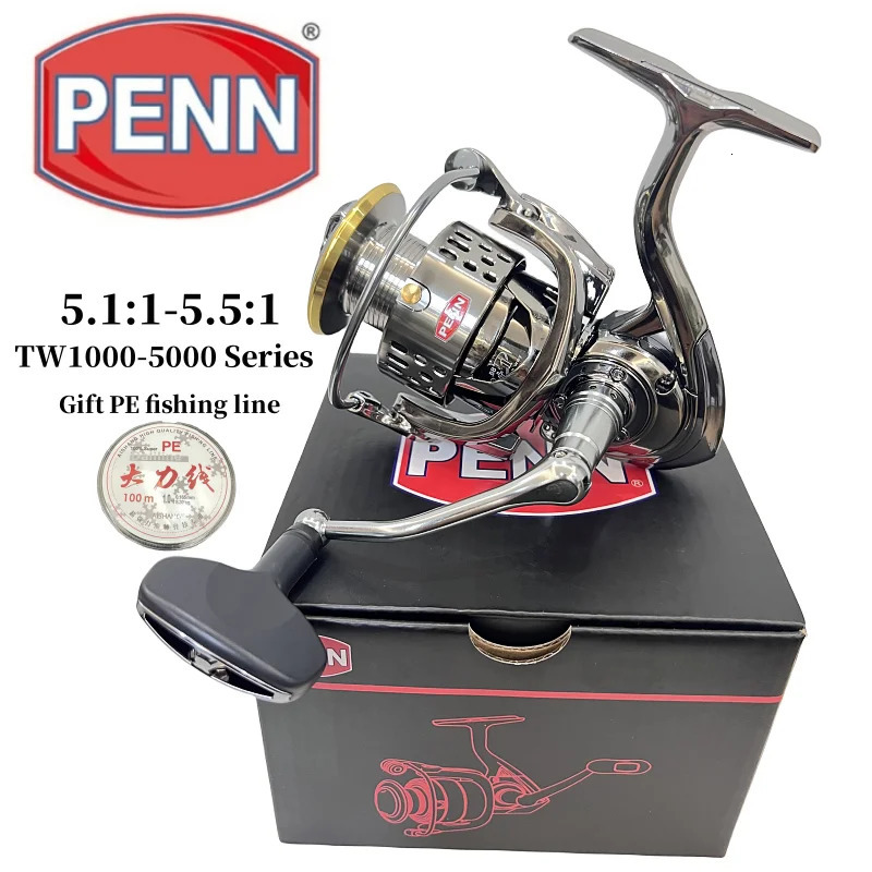 PENN High-Speed Fishing Reel with 5.5 1 Gear Ratio and 25KG Max Drag for Efficient Fishing 240603