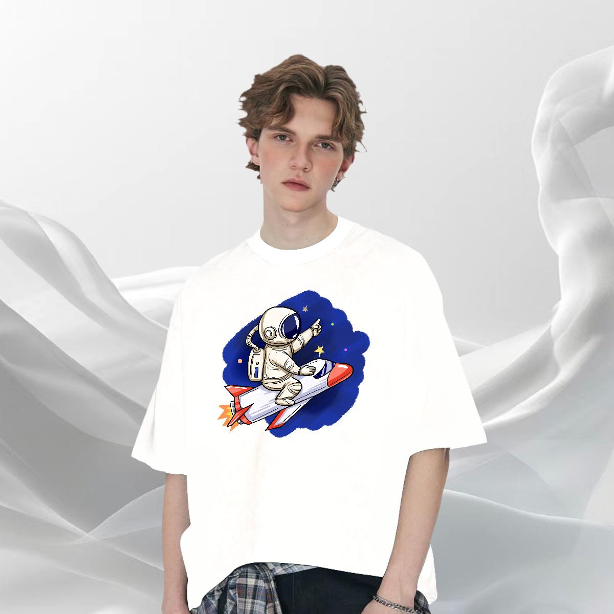 Unisex Mens T Shirts High Street Hip Hop Cotton Breathable Soft Couples T Shirts DIY Customized Custom Printing Clothings