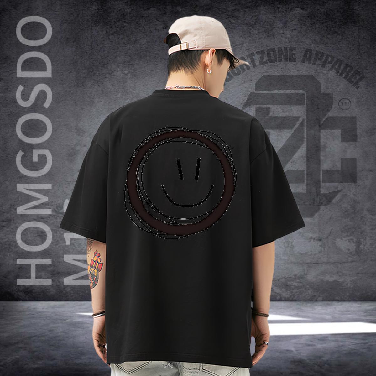 High Quality T-Shirts for Men Hip Hop Street Crew Neck Cotton Men Tees DIY Customized Custom Anime Tees Shirts