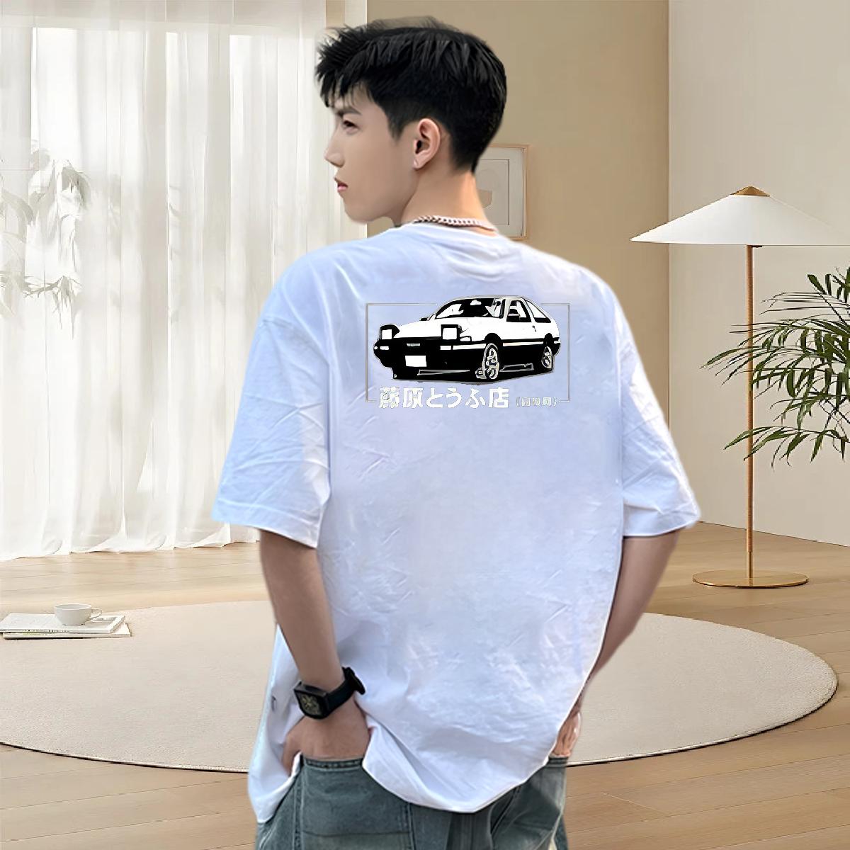 Classic T Shirt For Man Hip Hop Street 180g Cotton Tshirt for Man Woman 2024 Summer Custom Cartoon Tees Shirts