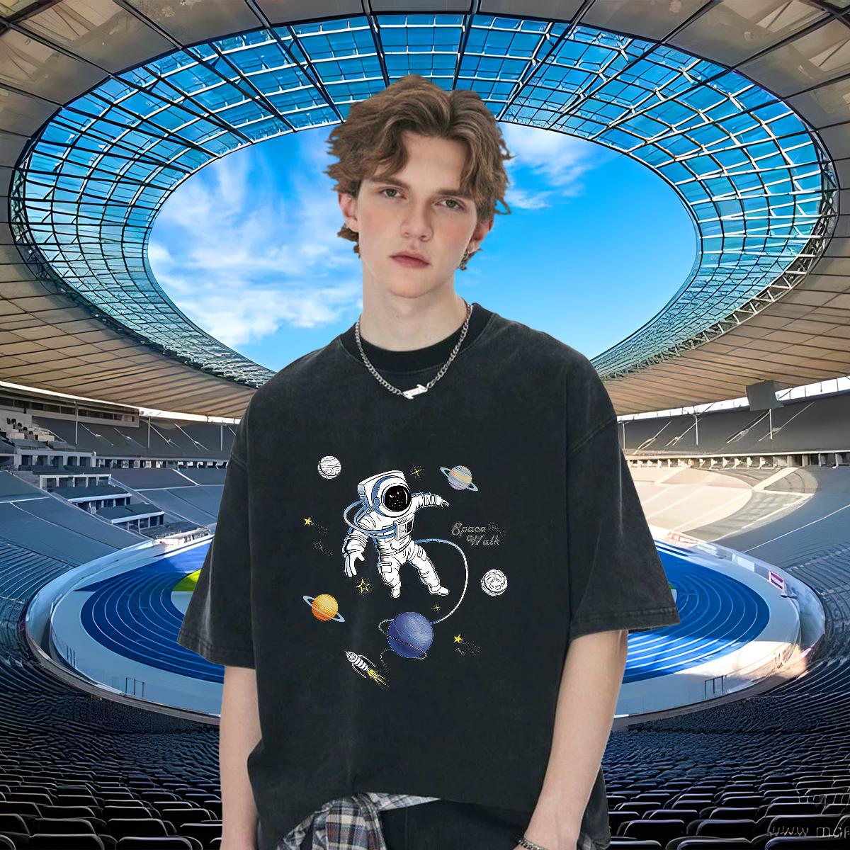 Cool Design Mens T Shirts Sports Casual Breathable Crew Neck Cotton Men Tops Tees Classic Casual DIY Tshirts