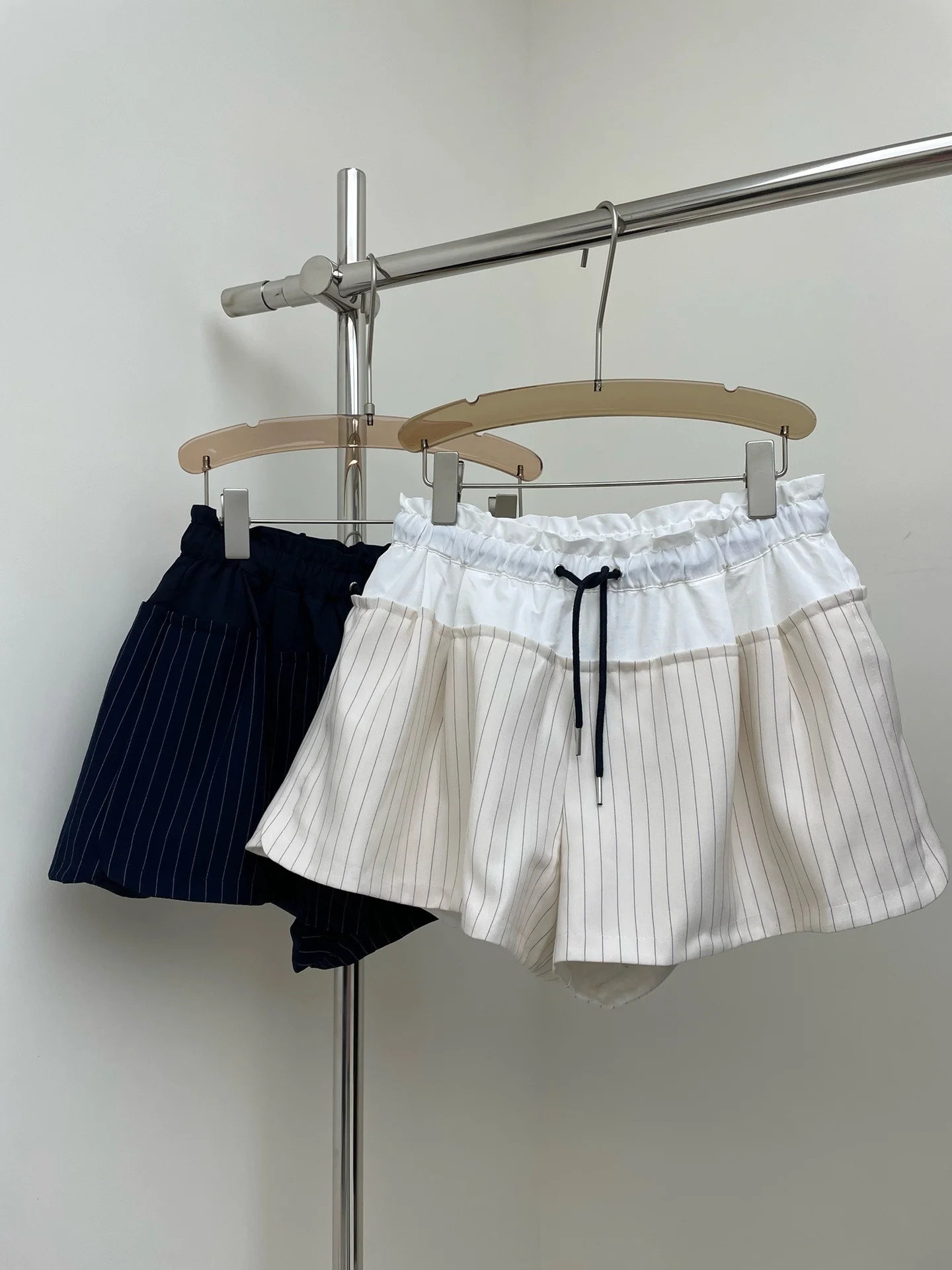 Summer 3D Skirt Pants Striped Fluffy Skirt Slimming Fashion Versatile Womens Shorts 240603