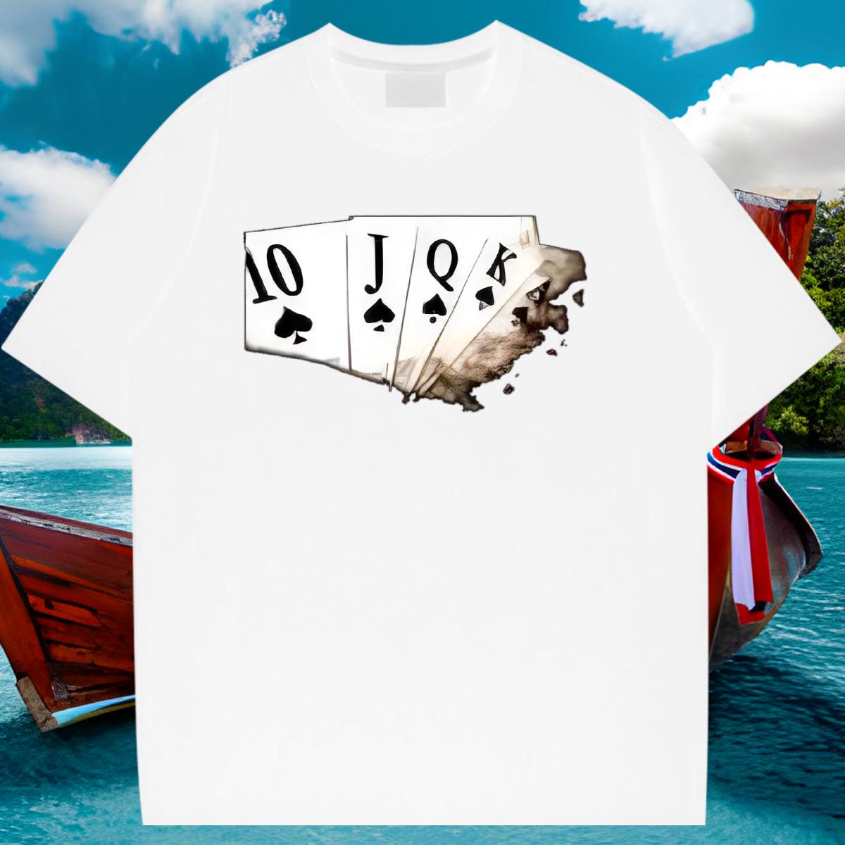 Cool Design T shirt High Street Hip Hop Short Sleeve Cotton O-Neck Tshirts DIY White Plus Size Tops