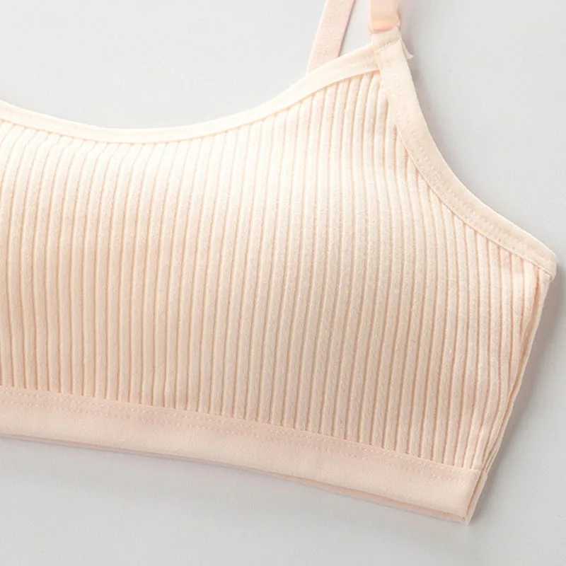 Camisole Camisole 4 pieces/batch lace underwear cotton girl bra detachable sponge cup baby girl training bra breathable teenage girl bra WX5.31