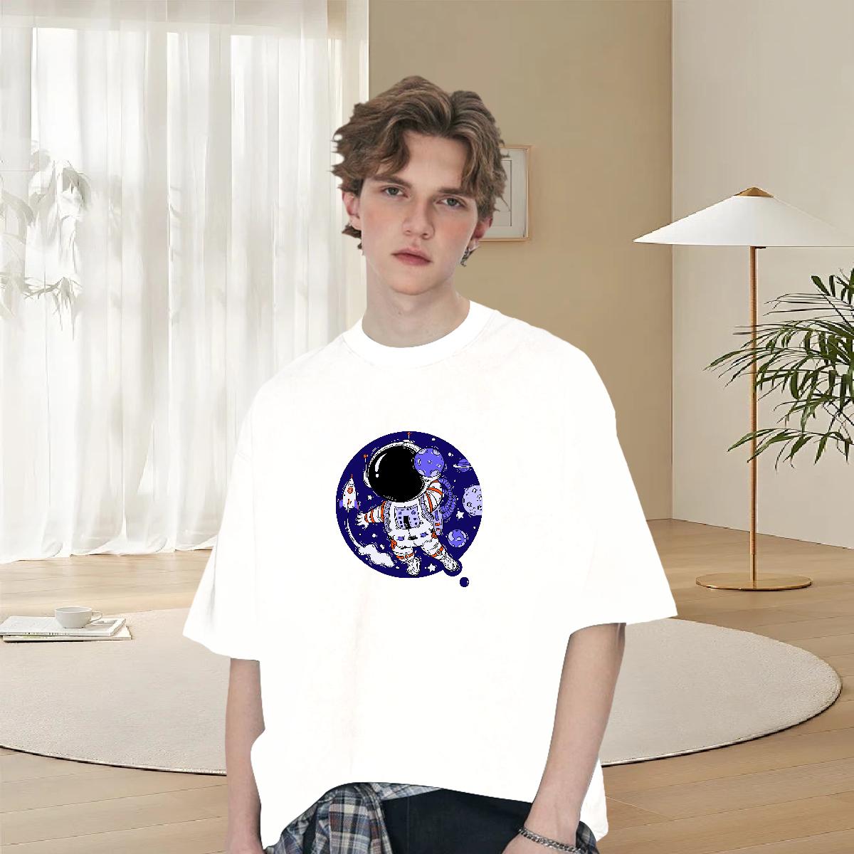 Classic Men T Shirts Casual Beach Short Sleeve Cotton O-Neck Tshirts 2024 New Oversized Clothings