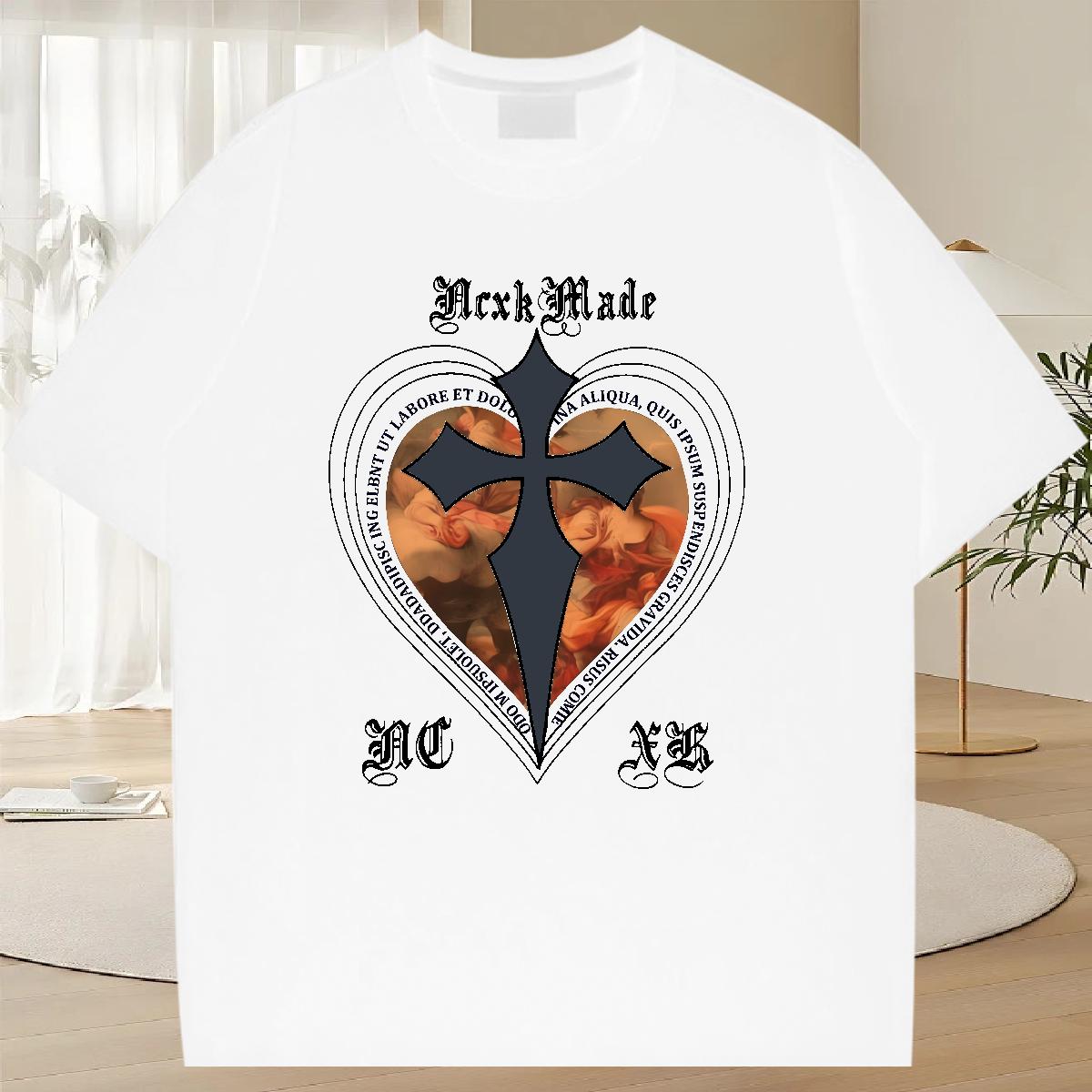 Classic Casual T shirt Breathable Short Sleeve Home Outdoor Tshirts Anime Soft Tops